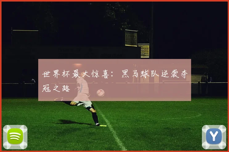 世界杯最大惊喜:黑马球队逆袭夺冠之路
